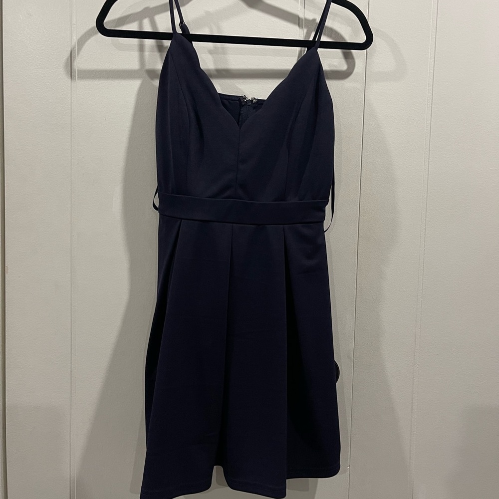 navy windsor dress